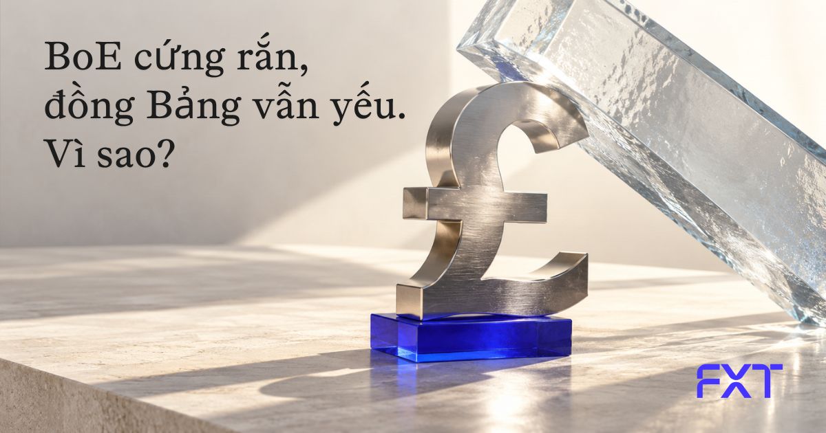 GBP/USD: Vì sao đồng Bảng vẫn suy yếu dù kỳ vọng BoE tăng lãi suất?